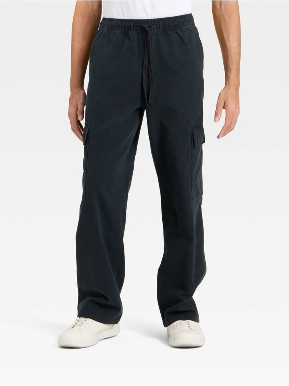 Original Use Black Straight-Leg Cargo Pants